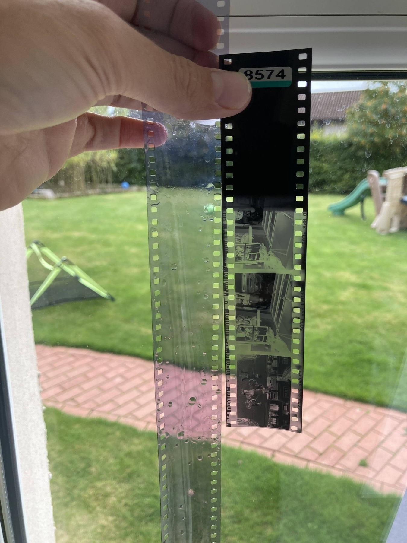 Compared to a properly developed roll of HP5+